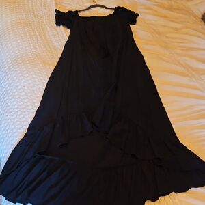 Elegant Black Off-Shoulder Dress